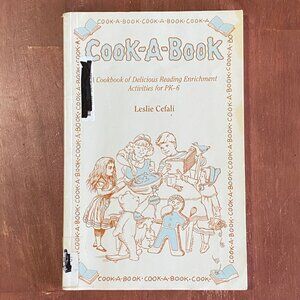 Cook-A-Book Paperback Leslie Cefali Recipe Collection Elementary Kids Vtg 90s